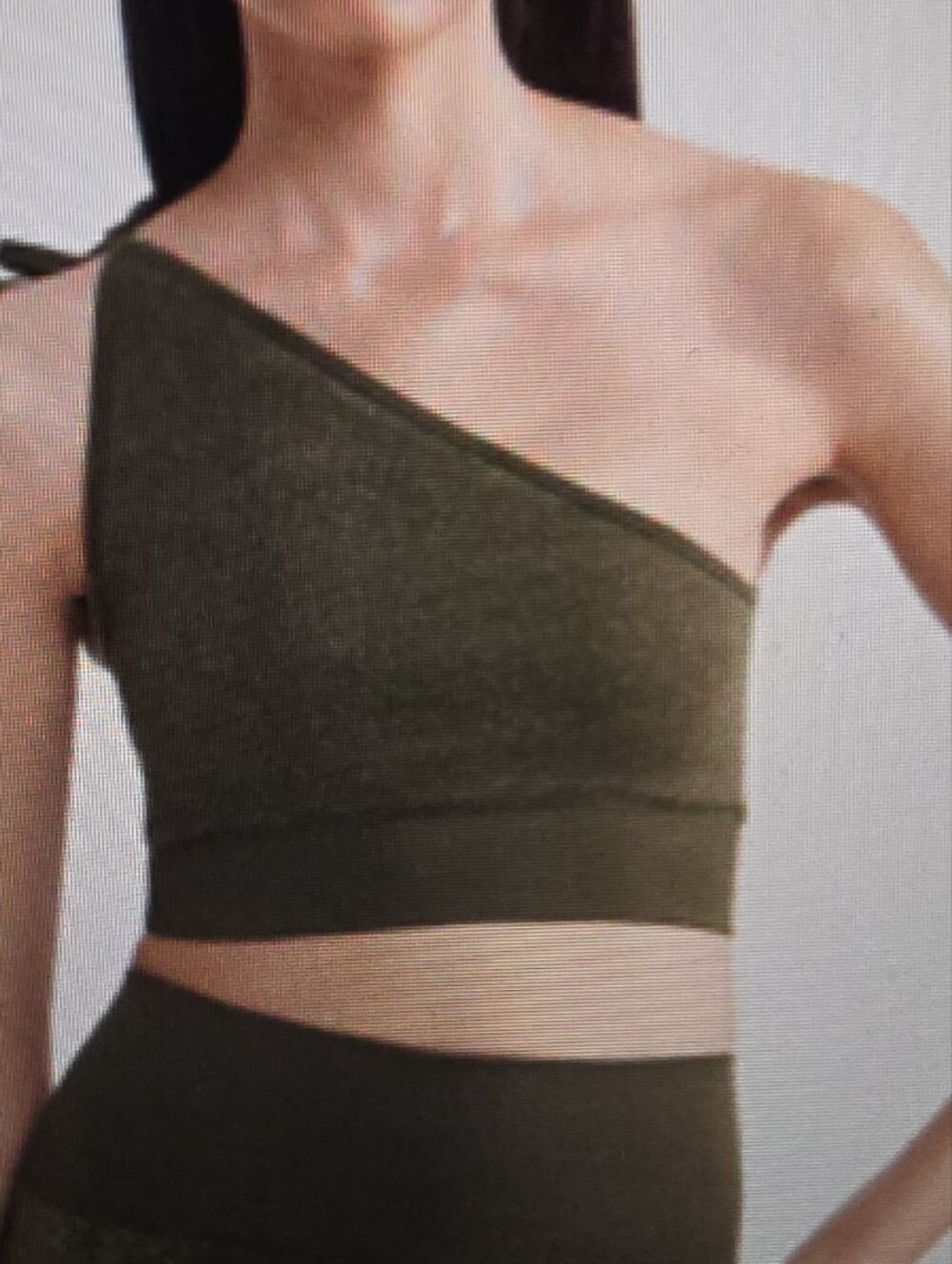 FILIPPA K Asymmetric Lurex Top Forest Grenn M/L